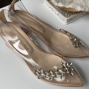 Clear shoes low heel